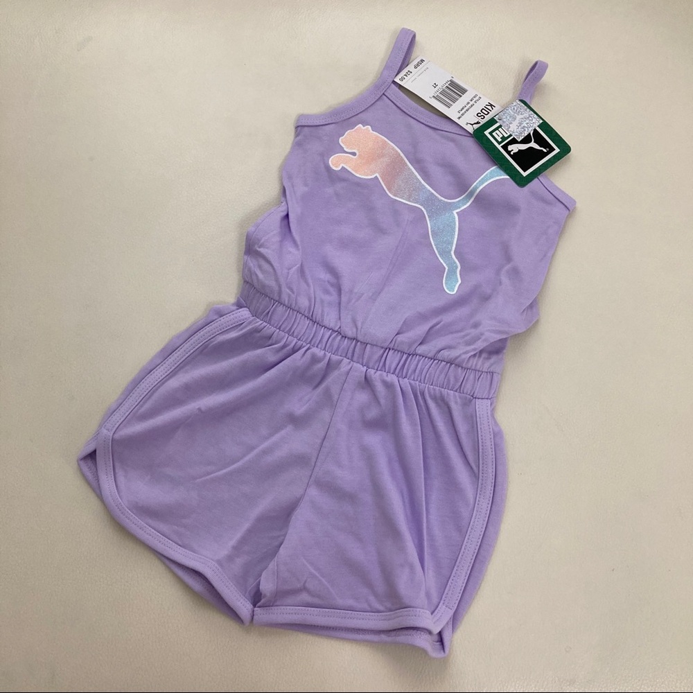 Puma girl cute purple romper 2257 - Picture 3 of 5